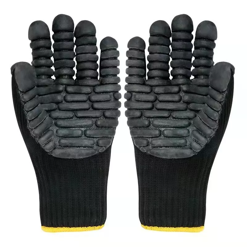 Rubber patch gloves